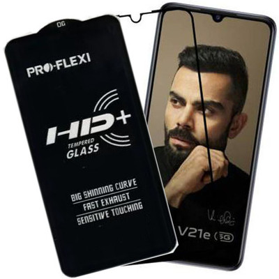 SM Styles Edge To Edge Tempered Glass for Vivo V21e 5G(Pack of 1)