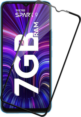 HUPSHY Edge To Edge Tempered Glass for Tecno Spark 9(Pack of 1)