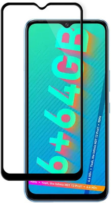 O2MG Edge To Edge Tempered Glass for Infinix Hot 12 Pro(Pack of 1)