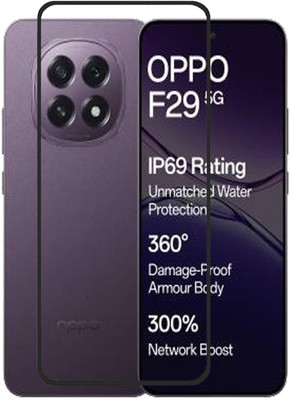 FwellT Edge To Edge Tempered Glass for Oppo F29 5G(Pack of 1)