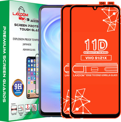 Laxdom Edge To Edge Tempered Glass for VIVO Z1X(Pack of 2)