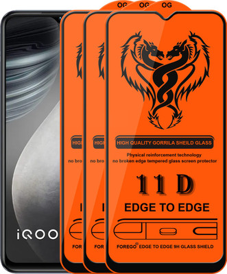HQ Protection Edge To Edge Tempered Glass for IQOO 6 5G(Pack of 3)