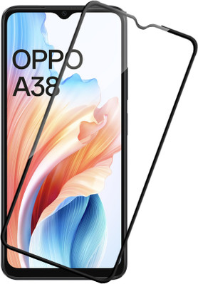 HUPSHY Edge To Edge Tempered Glass for Oppo A38(Pack of 1)