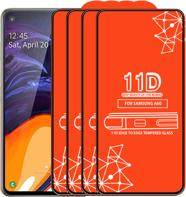 Roxel Edge To Edge Tempered Glass for Samsung Galaxy A60(Pack of 4)