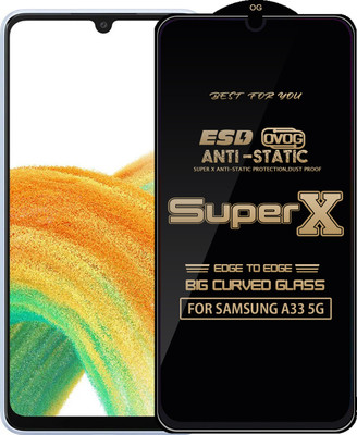 Qyist Edge To Edge Tempered Glass for SAMSUNG A33 5G(Pack of 1)