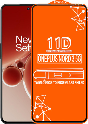 TWIGLO Edge To Edge Tempered Glass for ONEPLUS NORD 3 5G(Pack of 1)