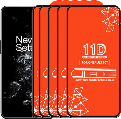 Qyist Edge To Edge Tempered Glass for Oneplus 10T(Pack of 5)