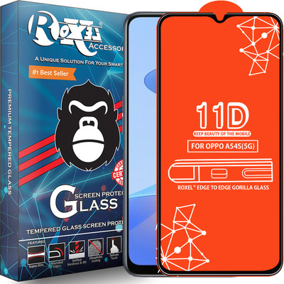 Roxel Edge To Edge Tempered Glass for Oppo A54S(5G)(Pack of 1)