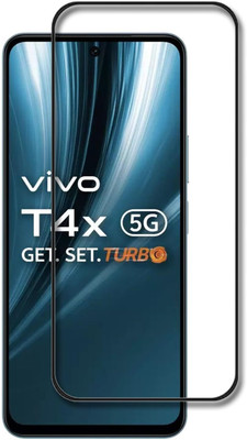 O2MG Edge To Edge Tempered Glass for vivo T4x 5G, vivo T4x(Pack of 1)