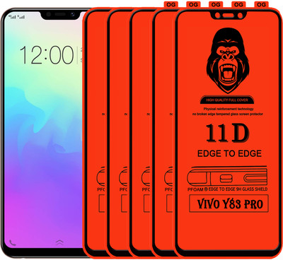 Laxdom Edge To Edge Tempered Glass for VIVO Y83 PRO(Pack of 5)