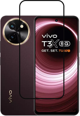 NEXZONE Edge To Edge Tempered Glass for vivo T3x 5G(Pack of 1)