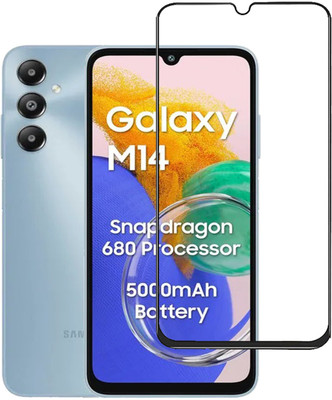NKCASE Edge To Edge Tempered Glass for Samsung Galaxy M14, Samsung Galaxy M14 4G(Pack of 1)