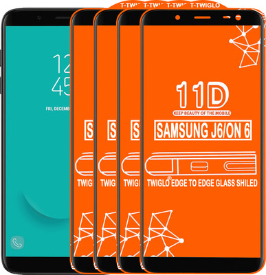 TWIGLO Edge To Edge Tempered Glass for Samsung Galaxy On6(Pack of 4)