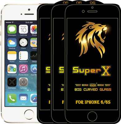PFOAM Edge To Edge Tempered Glass for Apple iPhone 6s(Pack of 3)