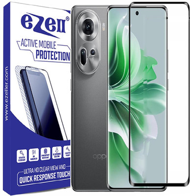 eZell Edge To Edge Tempered Glass for OPPO RENO 11 5G(Pack of 1)