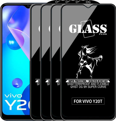 Qyist Edge To Edge Tempered Glass for VIVO Y20T(Pack of 4)