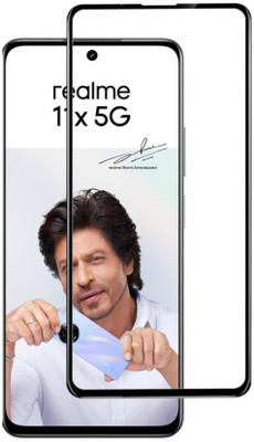 RCHJV Edge To Edge Tempered Glass for realme 11x 5G(Pack of 1)