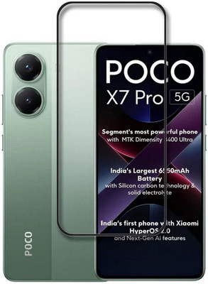 AKSHUD Edge To Edge Tempered Glass for POCO X7 Pro 5G(Pack of 1)