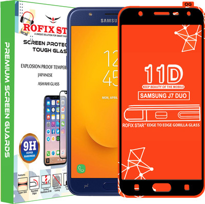Rofix star Edge To Edge Tempered Glass for SAMSUNG GALAXY J7 DUO(Pack of 1)
