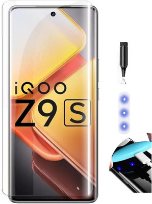 MobieGenie Edge To Edge Tempered Glass for iQoo Z9s 5G(Pack of 1)