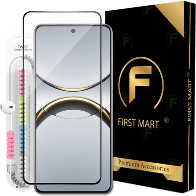 FIRST MART Edge To Edge Tempered Glass for Oppo Find X8 Pro 5G, Find X8 Pro 5G, OG Tempered Glass with Cable Protector(Pack of 1)