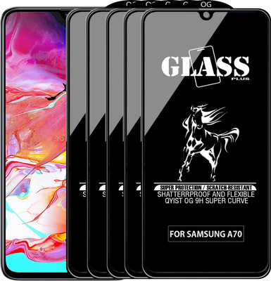 Qyist Edge To Edge Tempered Glass for SAMSUNG GALAXY A70(Pack of 5)