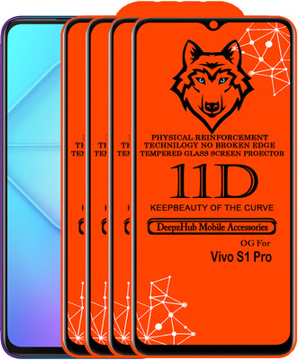 DeepzHub Edge To Edge Tempered Glass for Vivo S1 Pro(Pack of 4)