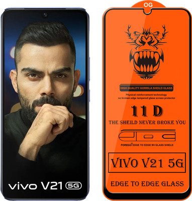 Forego Edge To Edge Tempered Glass for Vivo V21 5G(Pack of 1)