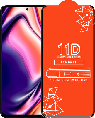 Qyist Edge To Edge Tempered Glass for Mi 11I(Pack of 1)