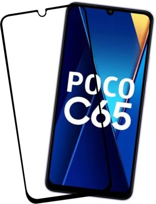 VAlight Edge To Edge Tempered Glass for POCO C65, poco c65(Pack of 1)