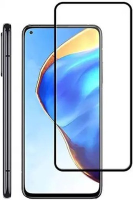 VISHRN Edge To Edge Tempered Glass for Mi 10T, Redmi 10T(Pack of 1)