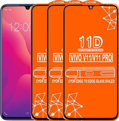 CYOR Edge To Edge Tempered Glass for VIVO V11(Pack of 3)