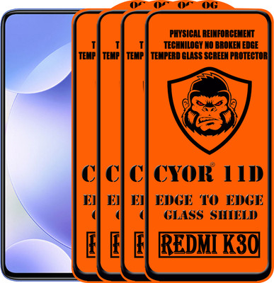 CYOR Edge To Edge Tempered Glass for REDMI K30(Pack of 4)