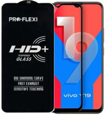 SM Styles Edge To Edge Tempered Glass for Vivo Y19(Pack of 1)