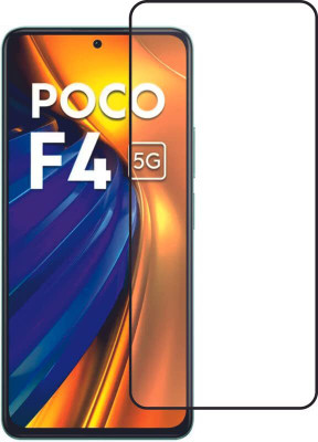 HIE POWER Edge To Edge Tempered Glass for POCO F4 5G-[Full Glue 9H](Pack of 1)