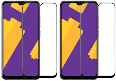 KARTRAY Edge To Edge Tempered Glass for Vivo Y90(Pack of 2)