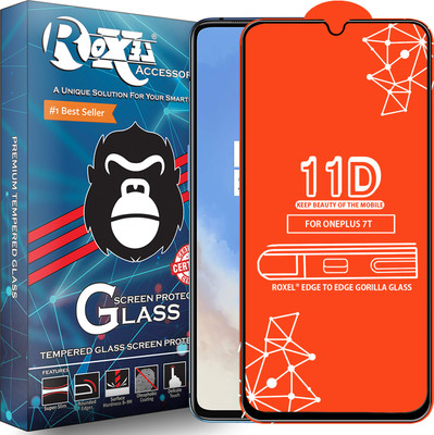 Roxel Edge To Edge Tempered Glass for Oneplus 7T(Pack of 1)