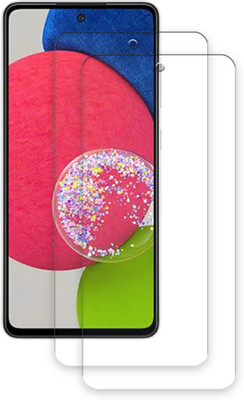 SOMTONE Edge To Edge Tempered Glass for Samsung Galaxy A72 TEMPERED GUARD FRONTP2(Pack of 2)