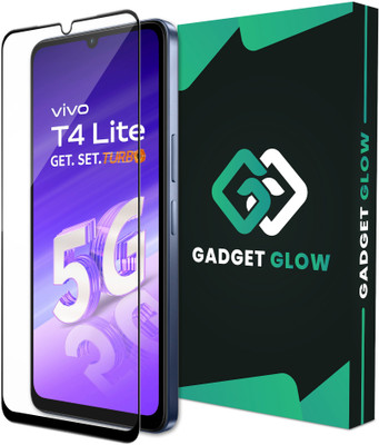 Gadget Glow Edge To Edge Tempered Glass for Vivo T4 Lite 5G, Vivo T4 Lite(Pack of 1)