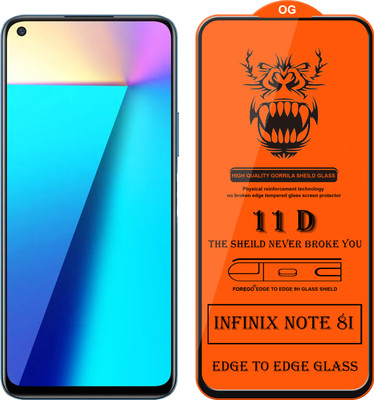Forego Edge To Edge Tempered Glass for Infinix Note 8i(Pack of 1)