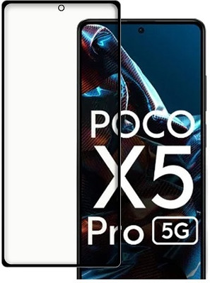 ChutPutMart Edge To Edge Tempered Glass for Poco X5 Pro 5G(Pack of 1)