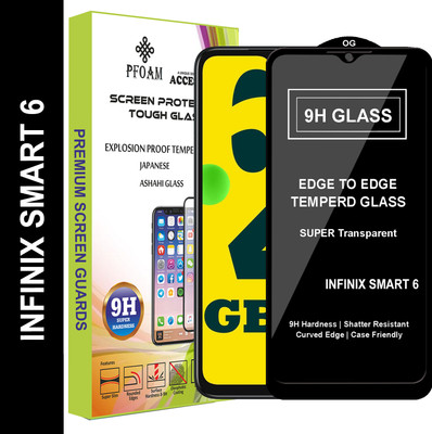 PFOAM Edge To Edge Tempered Glass for INFINIX SMART 6(Pack of 1)