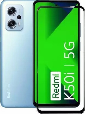 welldesign Edge To Edge Tempered Glass for Redmi K50i 5G, Mi Redmi K50i 5G, Mi K50i 5G(Pack of 1)