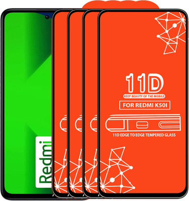 Roxel Edge To Edge Tempered Glass for Redmi K50I(Pack of 4)