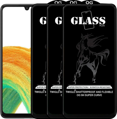 TWIGLO Edge To Edge Tempered Glass for SAMSUNG A33 5G(Pack of 3)