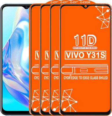 CYOR Edge To Edge Tempered Glass for VIVO Y31S(Pack of 4)