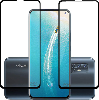 NIMMIKA ENTERPRISES Edge To Edge Tempered Glass for Vivo V17 D+ Tempered Glass(Pack of 2)