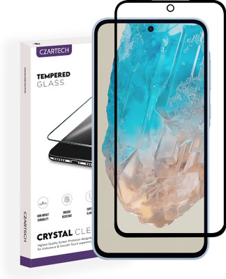CZARTECH Edge To Edge Tempered Glass for Samsung Galaxy M35 5g, A35 5g, A55 5g(Pack of 1)