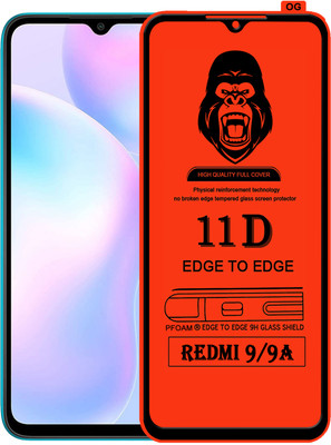 Laxdom Edge To Edge Tempered Glass for REDMI 9(Pack of 1)