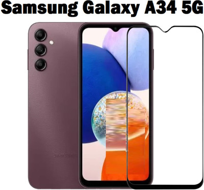 welldesign Edge To Edge Tempered Glass for SAMSUNG Galaxy A34 5G, Samsung A34 5G(Pack of 1)